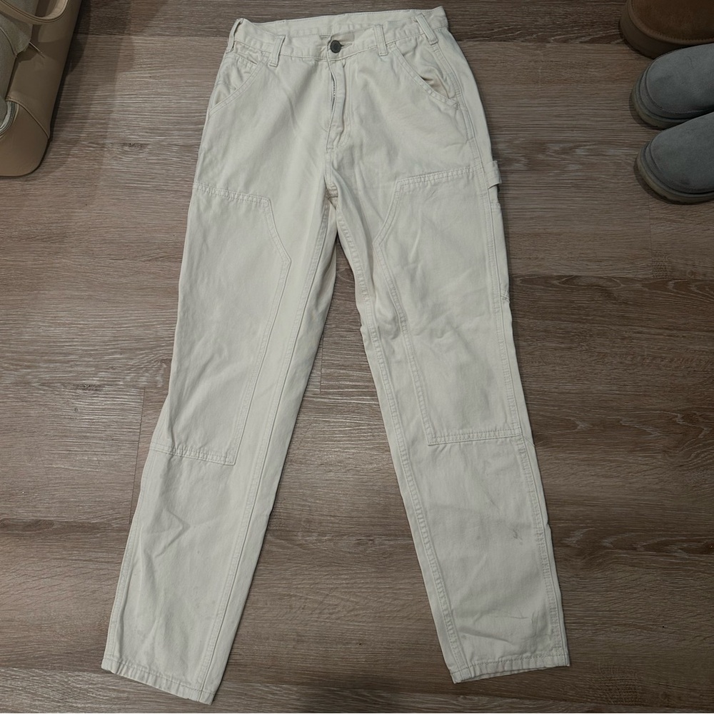 Brandy Melville one size cream cargo pants